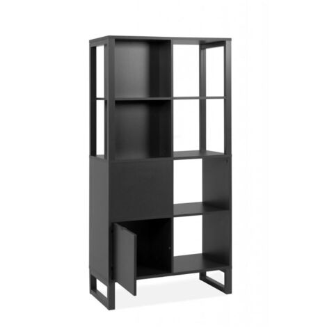 Credenza a giorno bifacciale Sumatra20A colore antracite