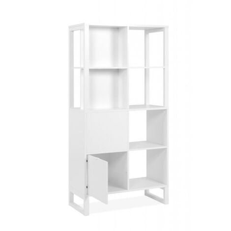 Credenza a giorno bifacciale Sumatra20A colore bianco