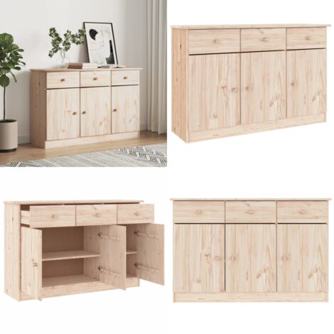 Credenza ALTA 112x35x73 cm in Legno Massello di Pino - Credenza in pino - Credenza in legno massello