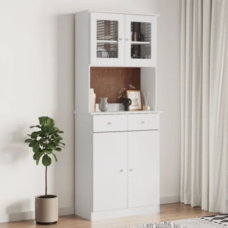 EASYCOMFORT Credenza Moderna Bianca, Credenza Bassa Buffet per