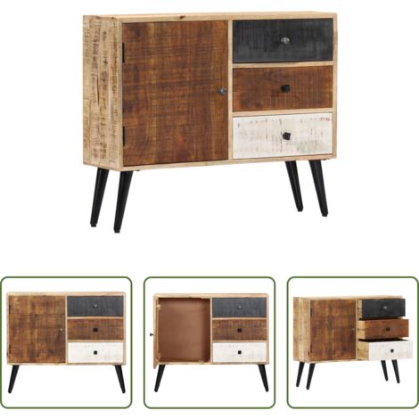 Credenza anni 50 -  Credenza 88x30x73 cm in Legno Massello di Mango