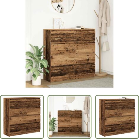 Credenza antica -  Credenza Legno Antico 100x35x99 cm in Legno Multistrato