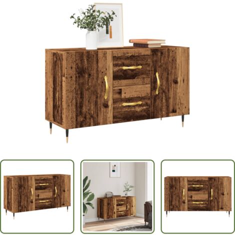 Credenza antica -  Credenza Legno Antico 100x36x60 cm in Legno Multistrato