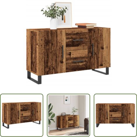 Credenza antica -  Credenza Legno Antico 100x36x60 cm in Legno Multistrato