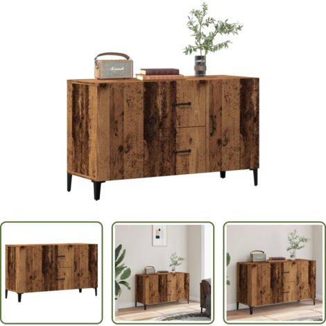 Credenza antica -  Credenza Legno Antico 100x36x60 cm in Legno Multistrato