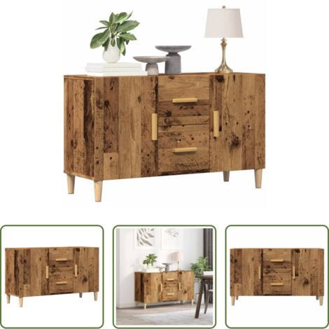 Credenza antica -  Credenza Legno Antico 100x36x60 cm in Legno Multistrato