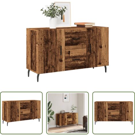 Credenza antica -  Credenza Legno Antico 100x36x60 cm in Legno Multistrato