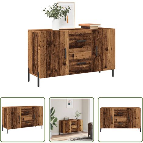 Credenza antica -  Credenza Legno Antico 100x36x60 cm in Legno Multistrato
