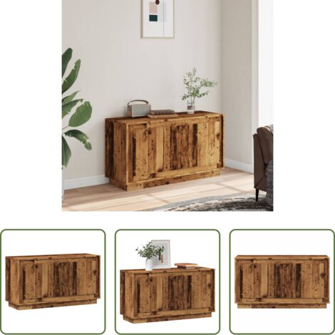 Credenza antica - Credenza Legno Antico 102x35x55 cm in Legno Multistrato