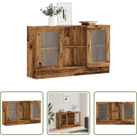 Credenza antica -  Credenza Legno Antico 120x30,5x70 cm in Truciolato