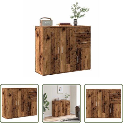 Credenza antica -  Credenza Legno Antico 91x29,5x75 cm in Legno Multistrato