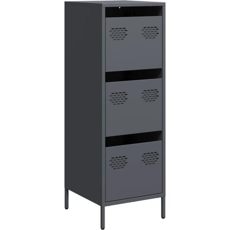Credenza Antracite 39x35x103,5 cm Acciaio vidaXL 830187