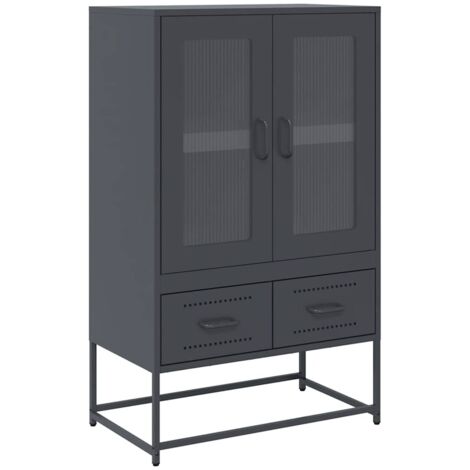 Credenza Antracite 68x39x111,5 cm Acciaio vidaXL 876719