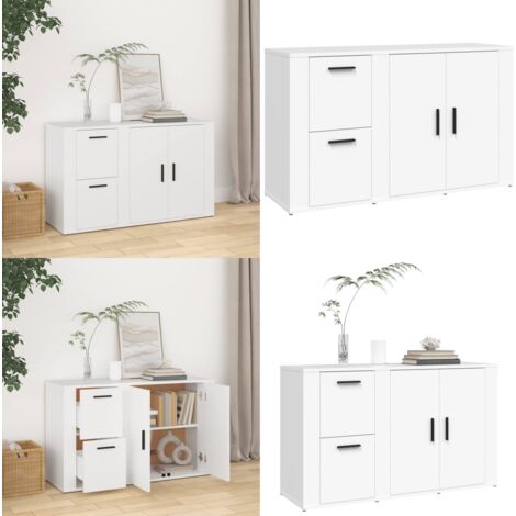 Credenza Bianca 100x33x59,5 cm in Legno Multistrato - Credenza bianca - Credenza moderna