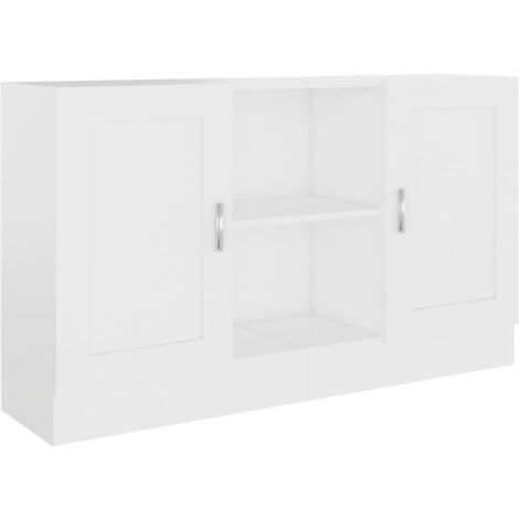 Credenza Bianca 120x30,5x70 cm in Legno Multistrato vidaXL