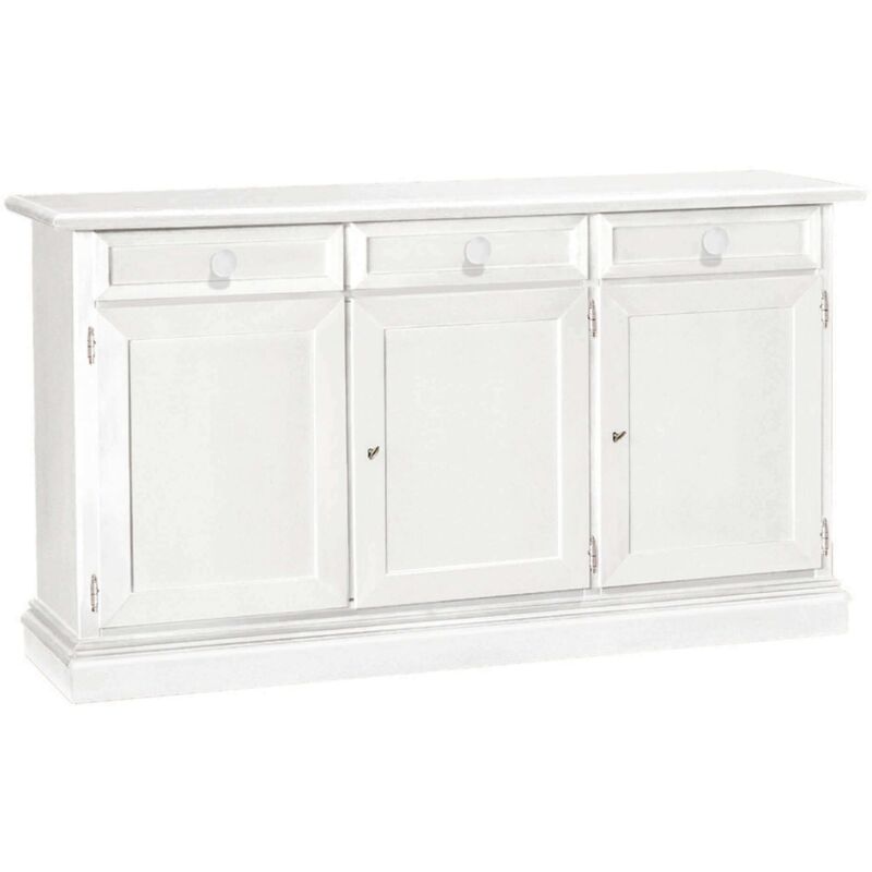 Credenza Bianca 156 X 42 X 85 Per Interno Sala Da Pranzo Salotto Cucina