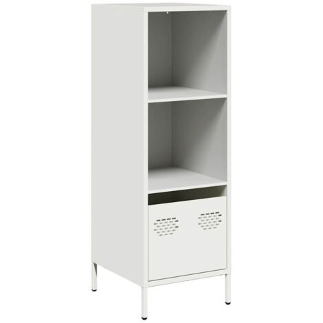 Credenza Bianca 35x39x103,5 cm in Acciaio vidaXL 374973