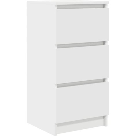 Credenza Bianca 37,5x35x76 cm in Legno Multistrato vidaXL