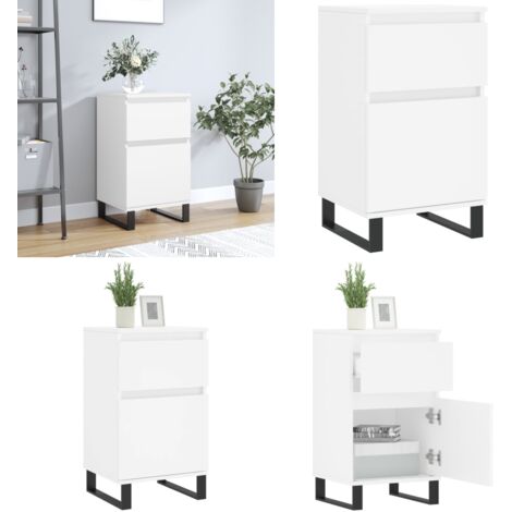 Credenza Bianca 40x35x70 cm in Legno Multistrato - Credenza bianca - Credenza in legno multistrato
