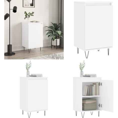 Credenza Bianca 40x35x70 cm in Legno Multistrato - Credenza moderna - Credenza in legno multistrato