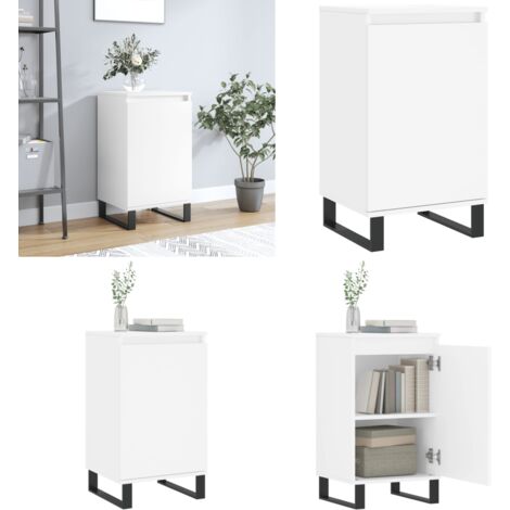 Credenza Bianca 40x35x70 cm in Legno Multistrato - Credenza moderna - Credenza in legno multistrato