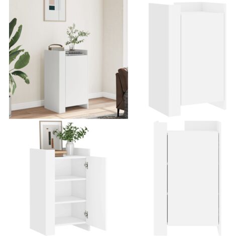 Credenza Bianca 45x35x75 cm in Legno Multistrato - Credenza bianca - Credenza moderna
