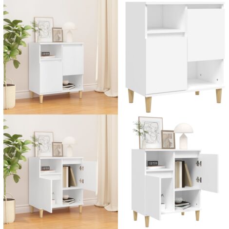 Credenza Bianca 60x35x70 cm in Legno Multistrato - Credenza bianca - Credenza da cucina