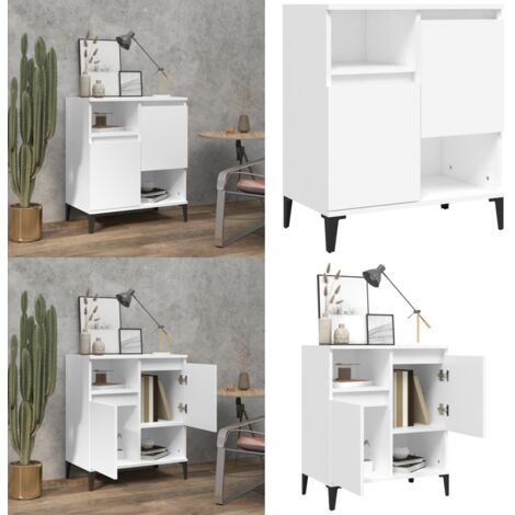 Credenza Bianca 60x35x70 cm in Legno Multistrato - Credenza bianca - Credenza moderna