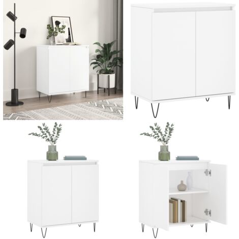 Credenza Bianca 60x35x70 cm in Legno Multistrato - Credenza bianca - Credenza multistrato