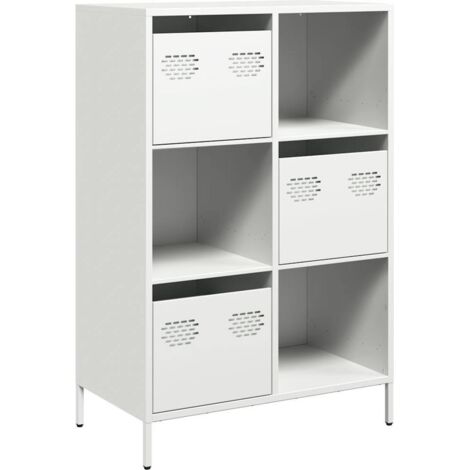 Credenza Bianca 68x39x103,5 cm in Acciaio vidaXL 374200