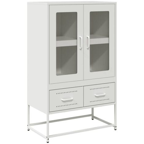 Credenza Bianca 68x39x111,5 cm Acciaio vidaXL 638171
