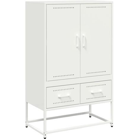 Credenza Bianca 68x39x111,5 cm Acciaio vidaXL 985027