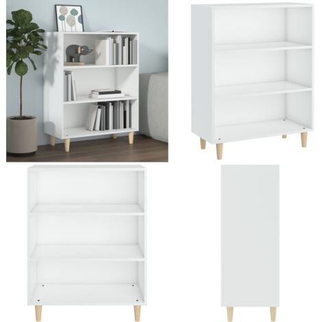 Credenza Bianca 69,5x32,5x90 cm in Legno Multistrato - Credenza bianca - Credenza con ripiani
