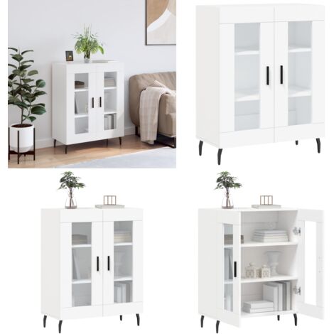 Credenza Bianca 69,5x34x90 cm in Legno Multistrato - Credenza in legno - Credenza moderna