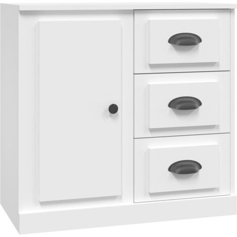 Credenza Bianca 70x35,5x67,5 cm in Legno Multistrato vidaXL