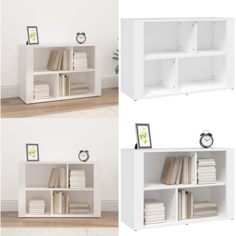 Credenza Bianca 80x30x54 cm in Legno Multistrato - Credenza bianca - Credenza moderna