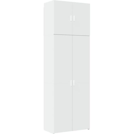 Credenza Bianca 80x42,5x249 cm in Legno Multistrato vidaXL