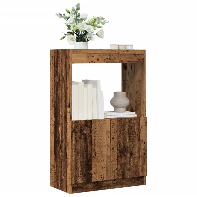 Credenza Legno Antico 63x33x100 cm in Truciolato - Vidaxl