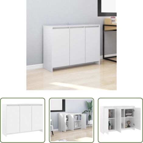 Credenza bianca -  Credenza Bianca 102x33x75 cm in Truciolato