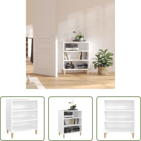 Credenza bianca -  Credenza Bianca 57x35x70 cm in Legno Multistrato