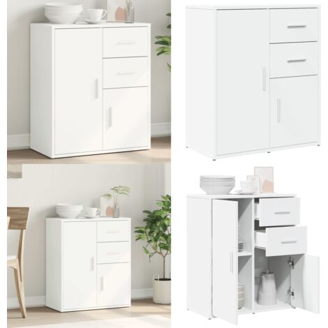 Credenza Bianco 60x31x70 cm in Legno Multistrato - Credenza moderna - Credenza in legno multistrato