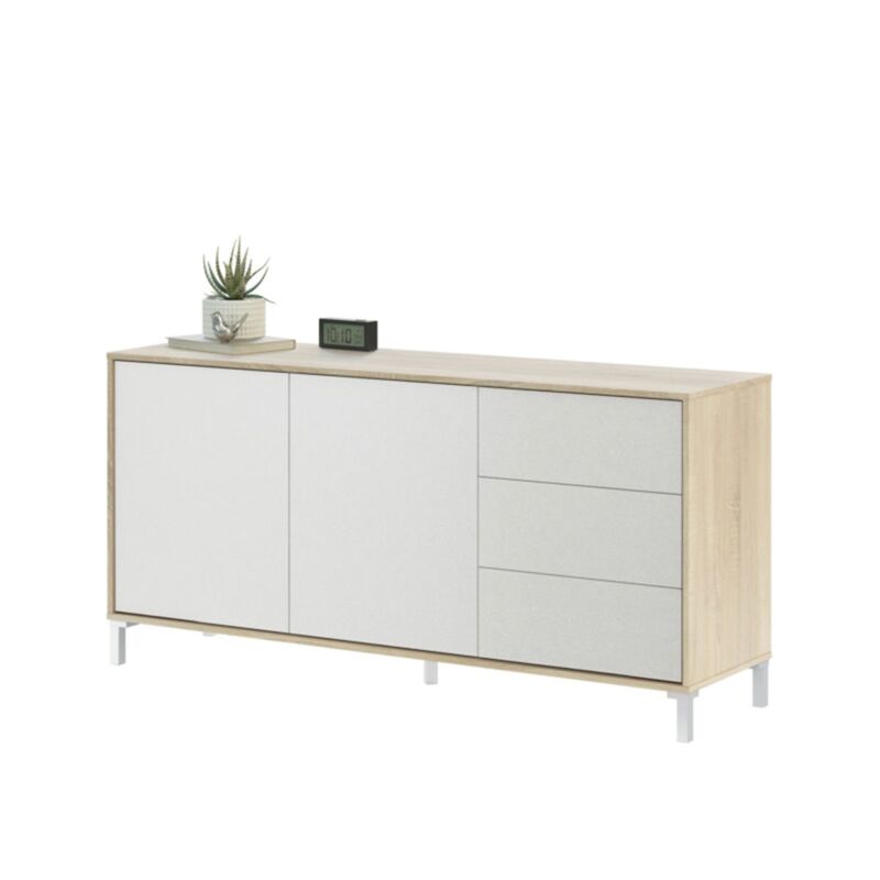 Credenza Brooklyn a 2 ante e 3 cassetti - L154cm