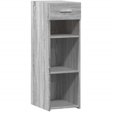 Credenza buffet cassettiera mobile contenitore organizer cucina soggiorno salonsonoma 30 x 42,5 x 93 cm pannelli compositi grigio 020036292