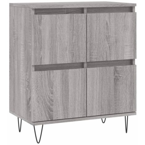 Credenza buffet cassettiera mobile contenitore organizer cucina soggiorno salonsonoma 60 x 35 x 70 cm pannelli compositi grigio 020036404