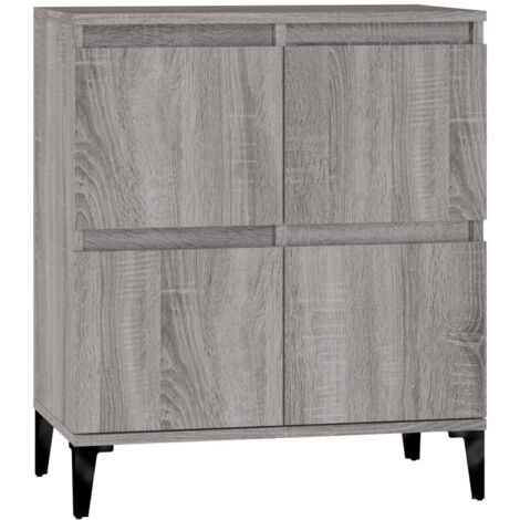 Credenza buffet cassettiera mobile contenitore organizer cucina soggiorno salonsonoma 60 x 35 x 70 cm pannelli compositi grigio 020036413