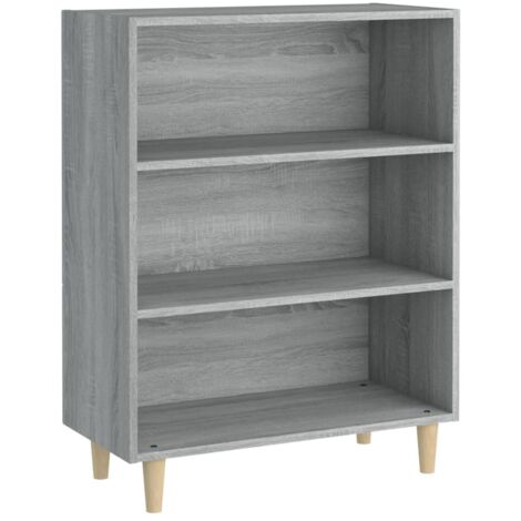 Credenza buffet cassettiera mobile contenitore organizer cucina soggiorno salonsonoma 69,5 x 32,5 x 90 cm pannelli compositi grigio 020036427