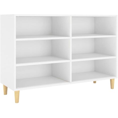 Credenza buffet cassettiera mobile contenitore organizer cucina soggiorno soggiorno 103,5 x 35 x 70 cm derivati del legno bianco 020030181