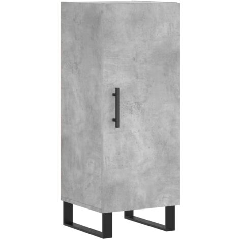 Credenza buffet cassettiera mobile contenitore organizer cucina soggiorno soggiorno 34,5 x 34 x 90 cm derivati del legno grigio 020031889