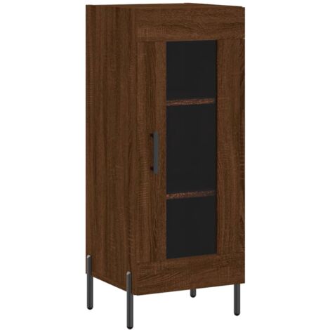 Credenza buffet cassettiera mobile contenitore organizer cucina soggiorno soggiorno 34,5 x 34 x 90 cm derivati del legno marrone 020031208