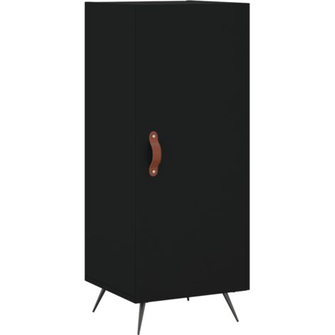 Credenza buffet cassettiera mobile contenitore organizer cucina soggiorno soggiorno 34,5 x 34 x 90 cm multistrato nero 020035890